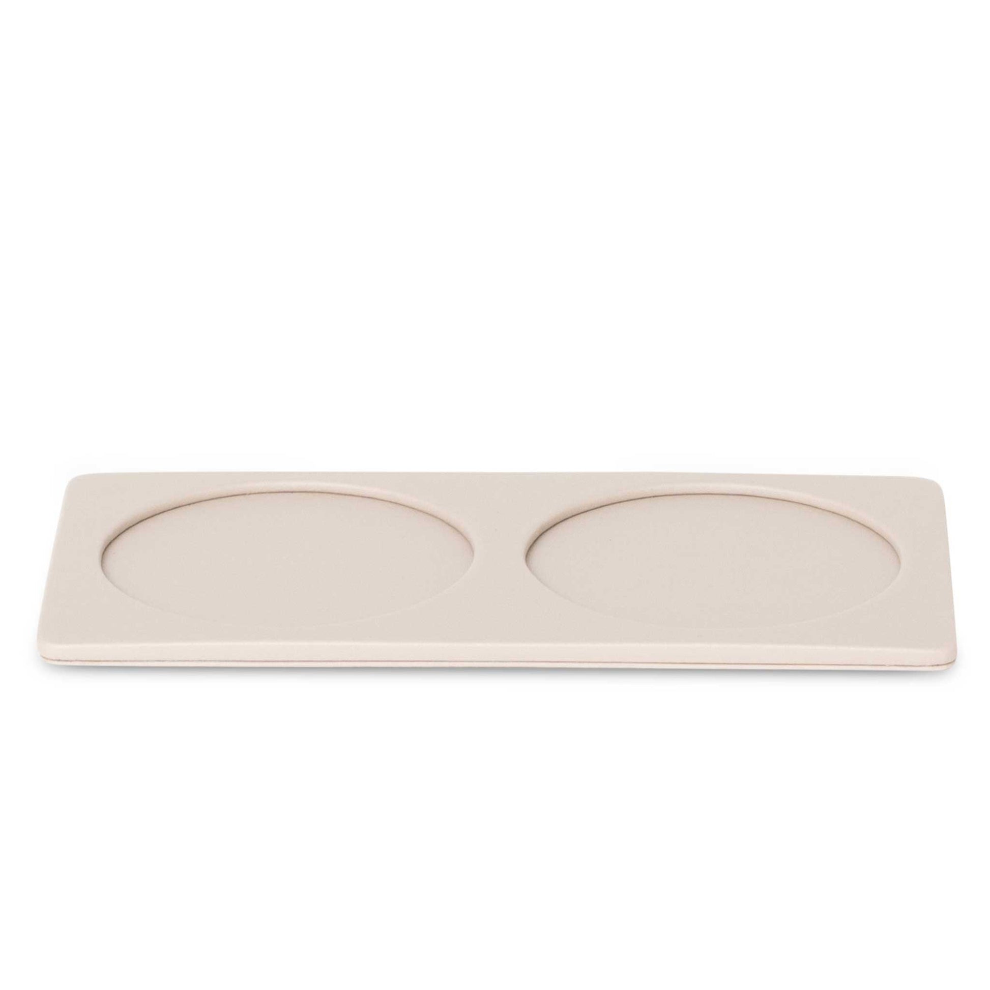 Bentley Cres natural leather coaster tray