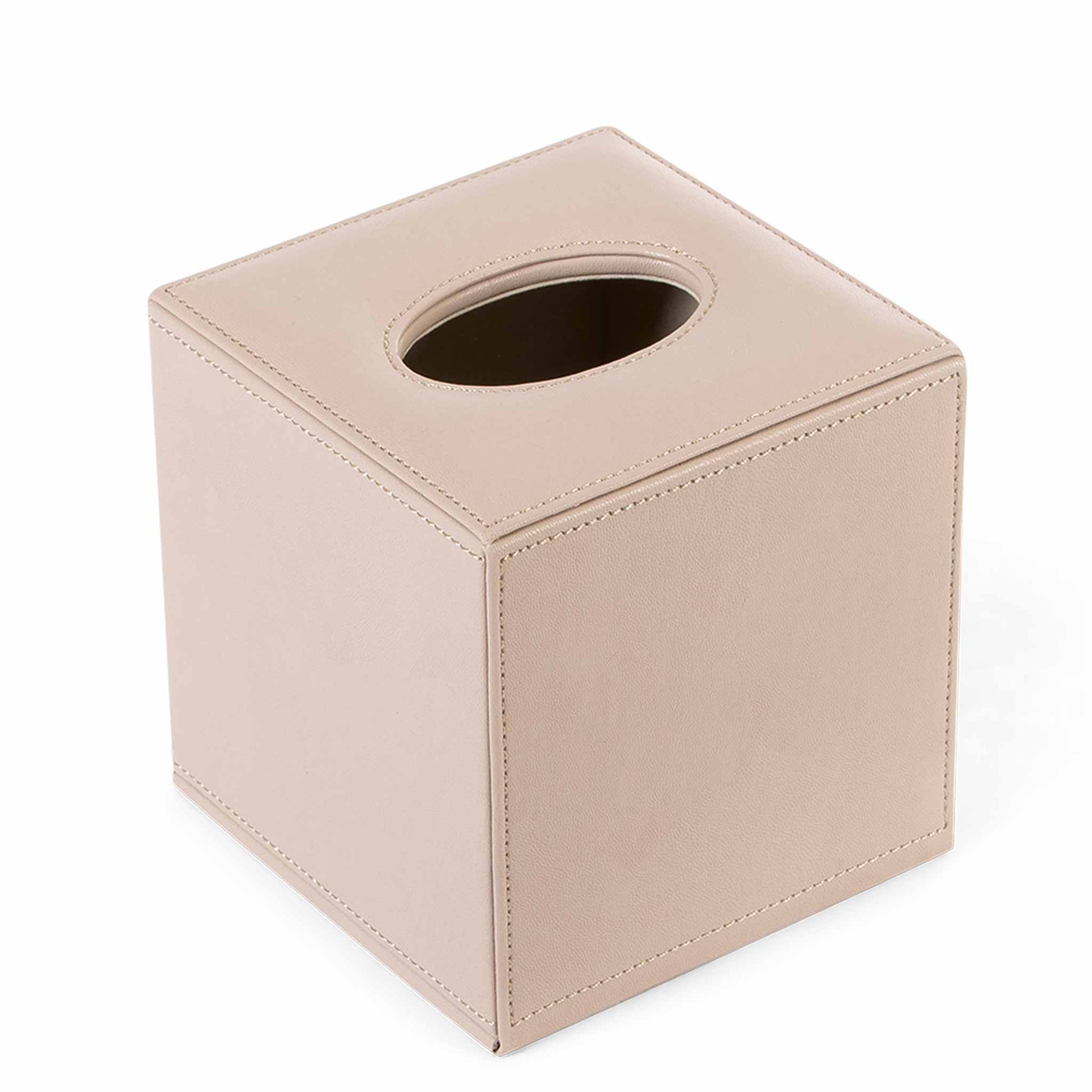 Bentley Manam tissue box covers in natural leatherette