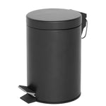 Corby of Windsor matte black 3 litre pedal bin closed