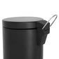 Corby of Windsor matte black 3 litre pedal bin hook