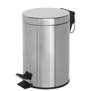 Corby of Windsor 3 litre stainless steel pedal bin closed