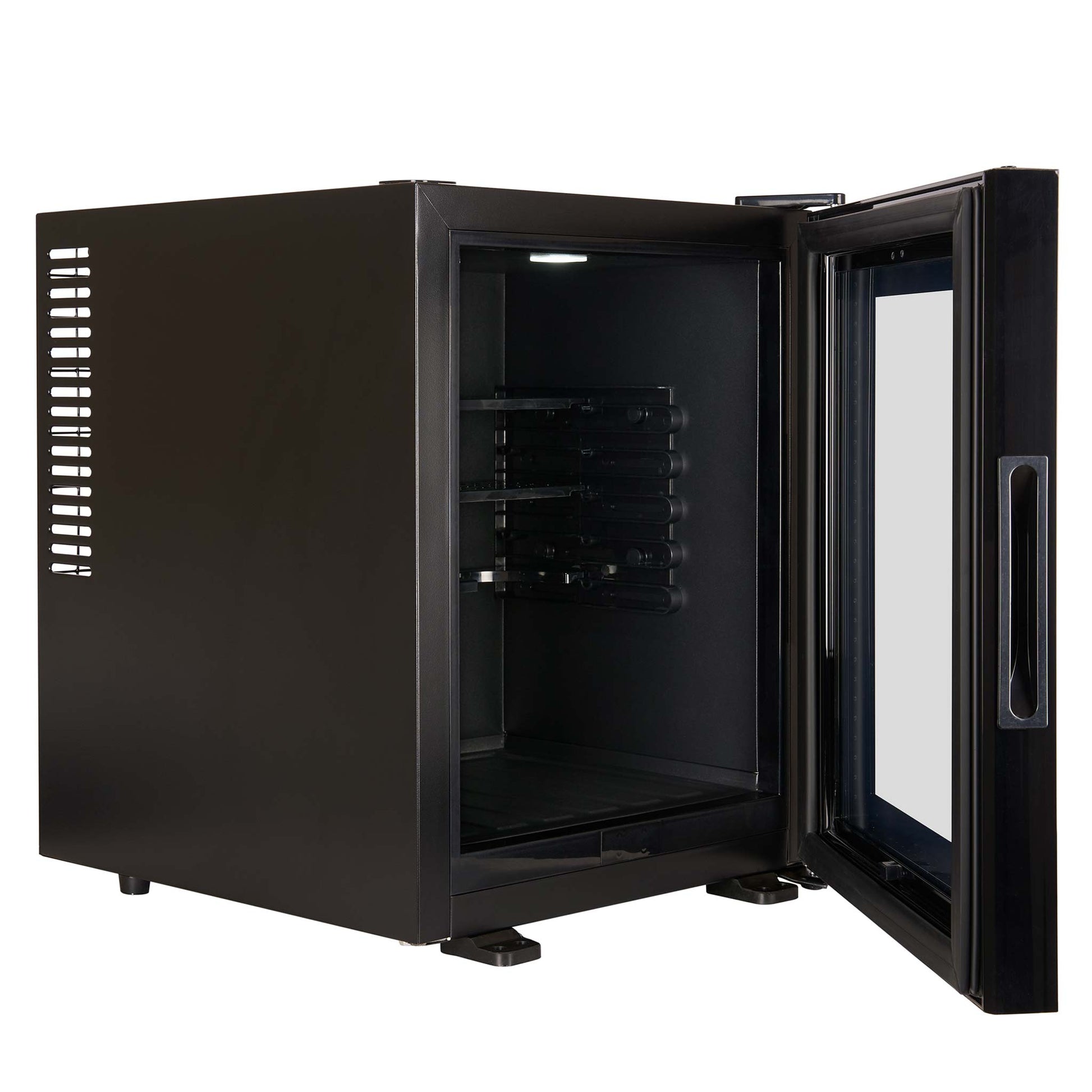 Black interior 35 litre mini fridge