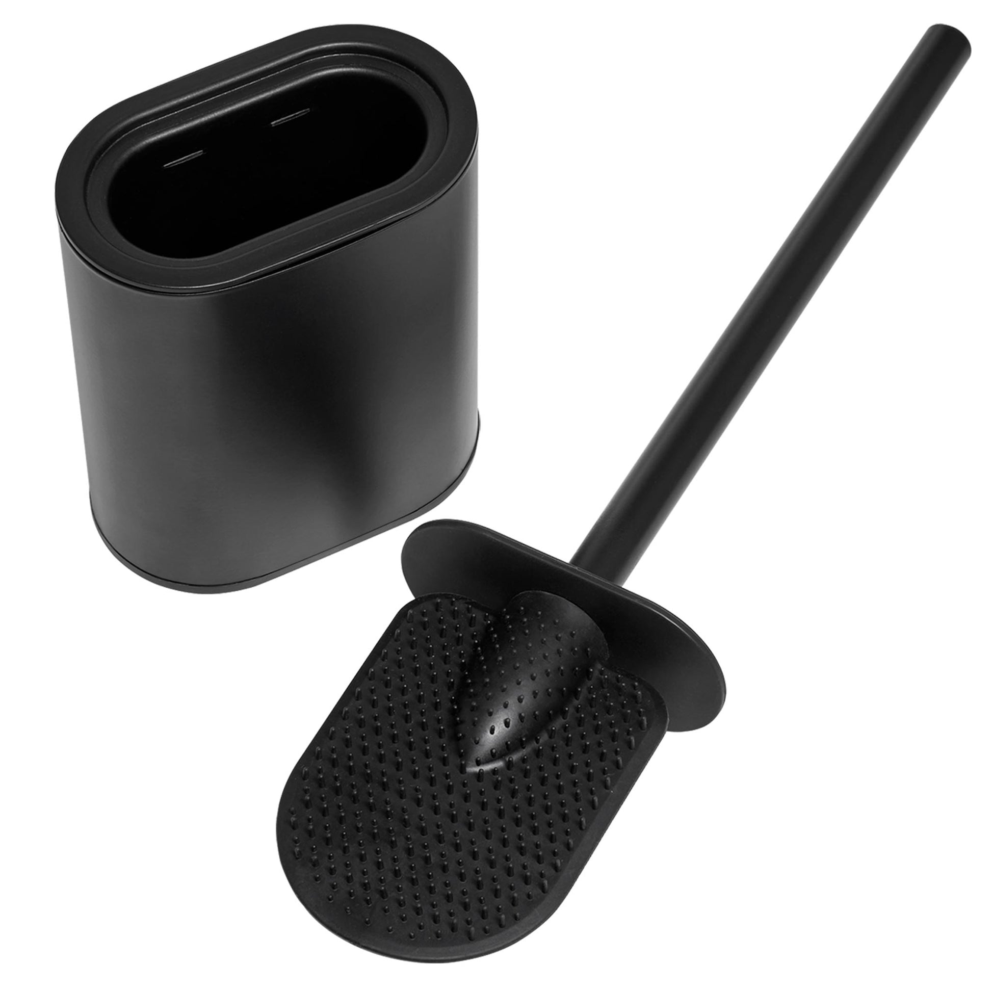 Corby Sana black toilet brush displaying brush separate from case