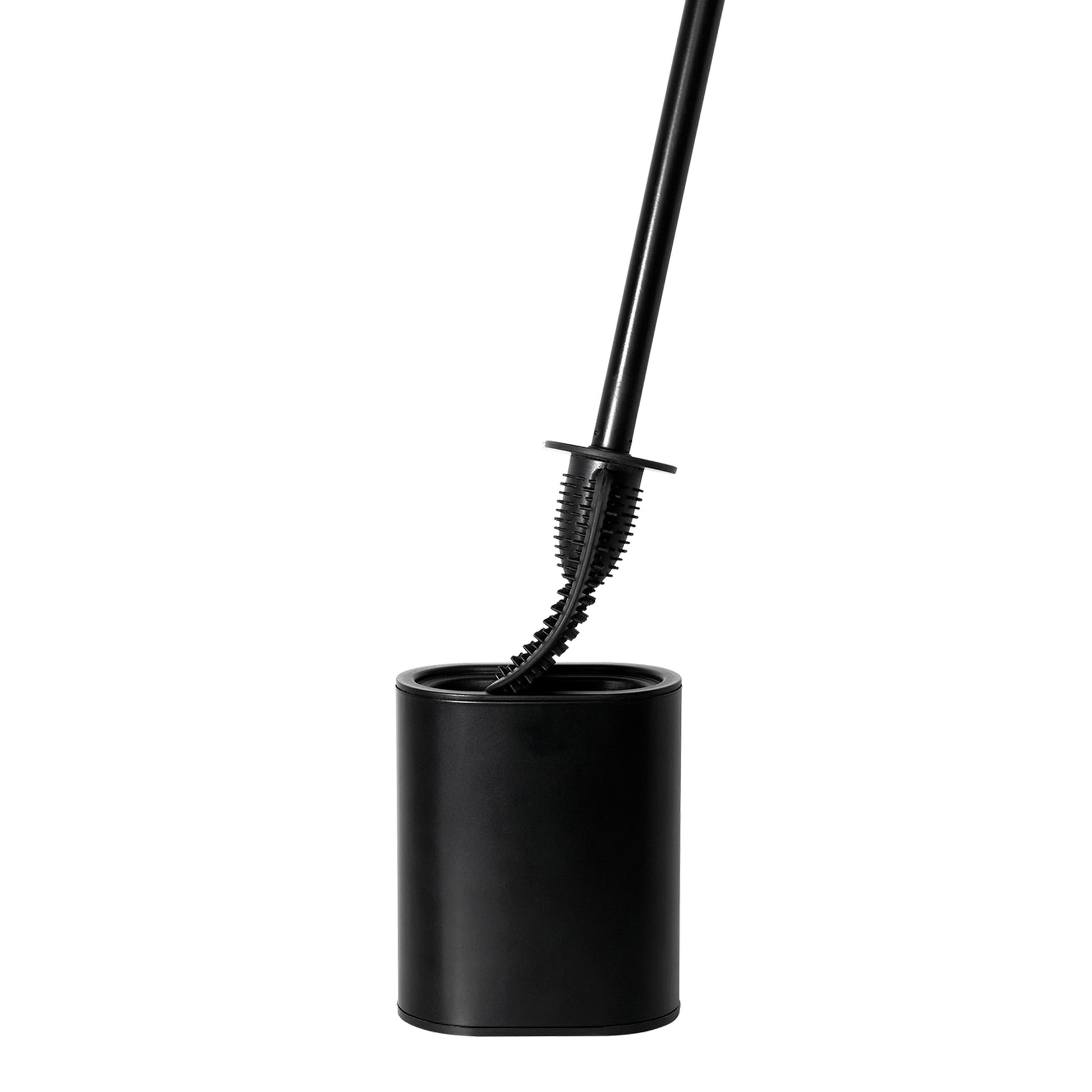 Corby Sana black toilet brush displaying flexible rubber