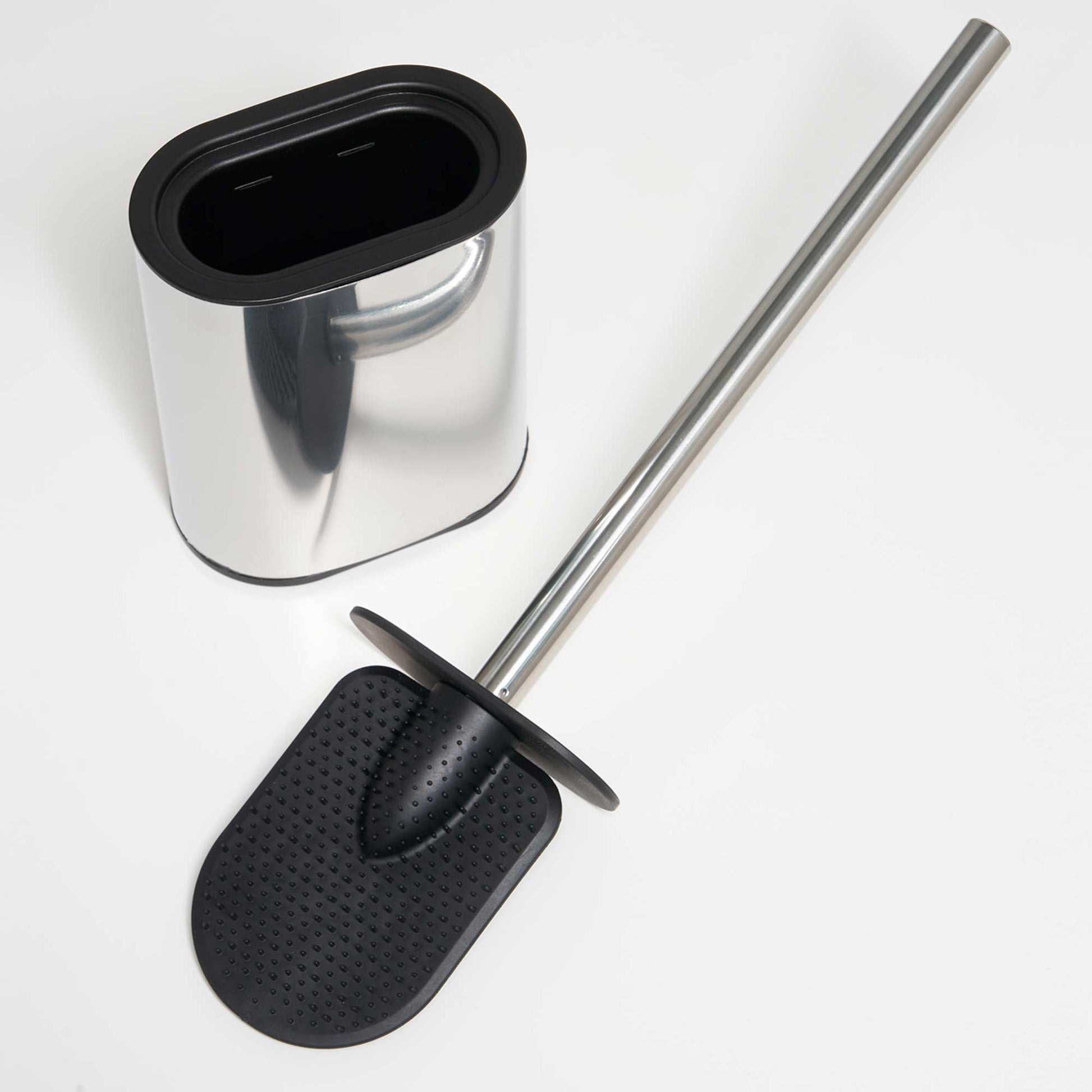 Chrome Corby Sana toilet brush and holder