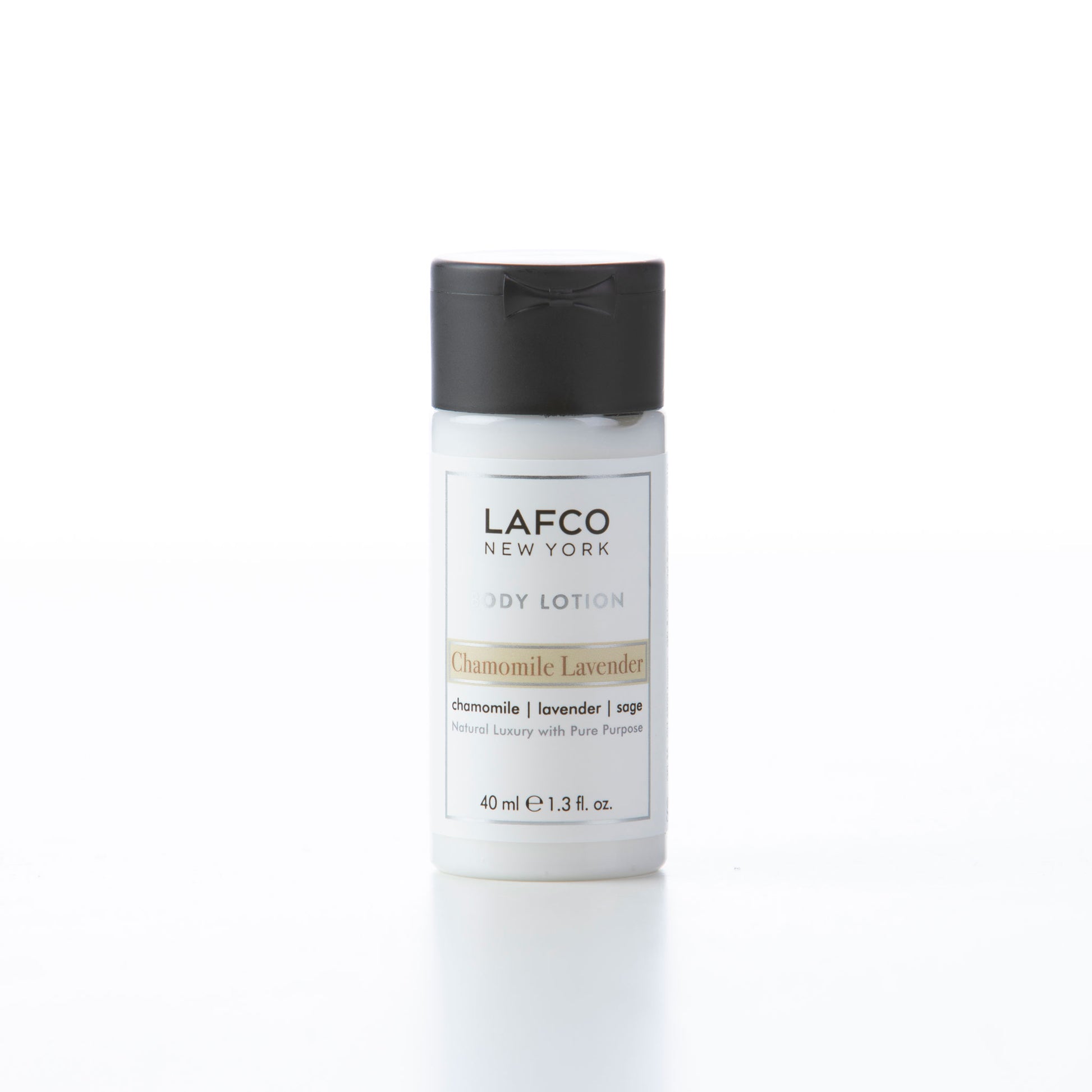 Lafco New York chamomile lavender body lotion in miniature 40ml bottle