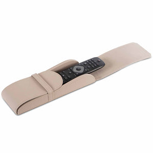 Sindara remote control holder in natural leatherette
