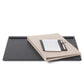 Black Vesuvius desk pad with guest directory and notepad holder