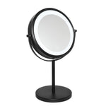 Corby Winchester freestanding matt black illuminated mirror