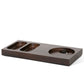 Bentley Xanthic small wooden welcome tray in dark mahogany